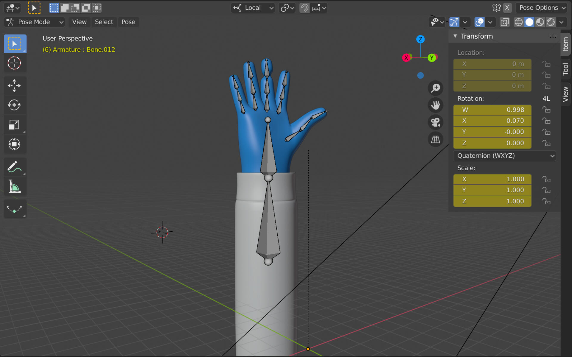 Blender tutorial on how to use free 3D hands library